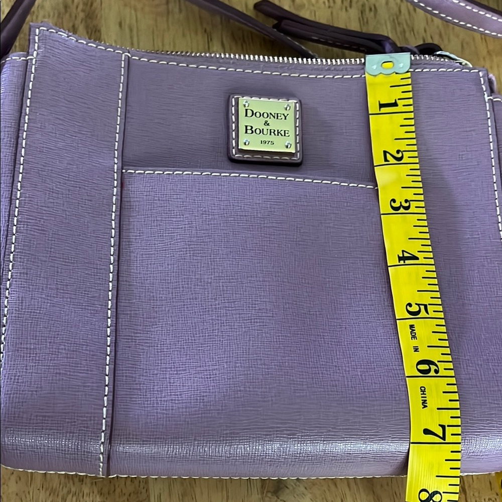 Dooney & Bourke Purple Leather Crossbody Bag - Picture 2 of 8